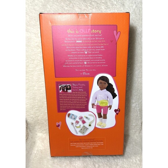 Our Generation Elissa 18'' Camping Doll & Accessories Set NEW - Picture 7 of 7